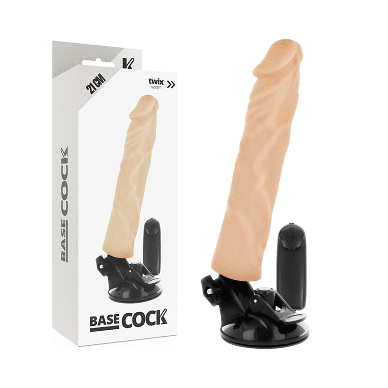 Basecock - REMOTE Control RealISTIC VIBRATOR 21 CM -O- 4 CM