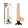 Basecock 2-1 Flesh Vibrator with Realistic Shaft