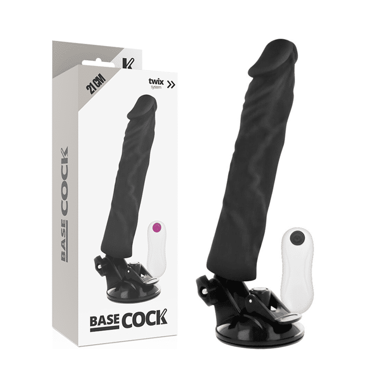 Basecock Black Remote Control Vibrator 4cm Diameter