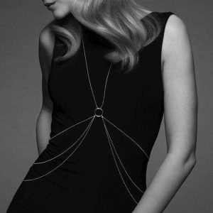 Bijoux - Silver Body Chain 8, Figural Design