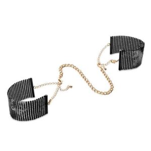 Bijoux Black Metal Mesh Cuff Restraints