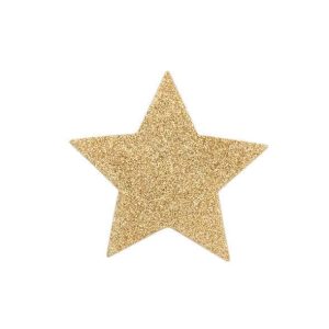 Bijoux Flash Nipple Covers with Golden Star Design