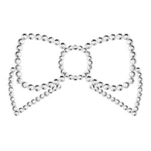 Silver Nipple Covers Bijoux Mimi Bow
