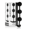 Harry Anal Beads 14cm Silicone Black&Silver