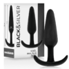 Black&silver - KAEL Anal PLUG IN SILICONE WITH A MEDIUM HANDLE