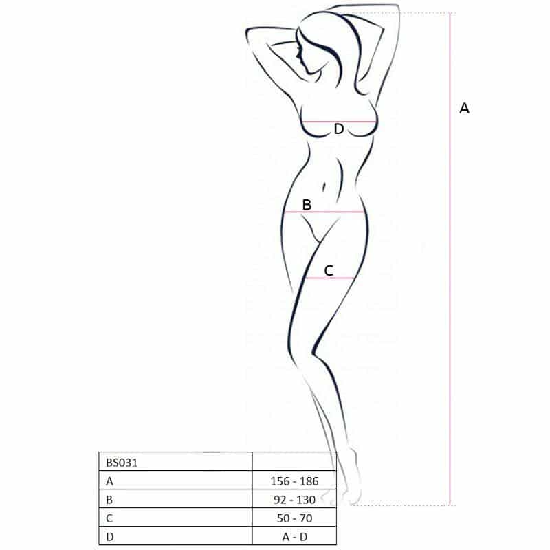 Passion White Body Stocking BS031 Passion White Body Stocking BS031