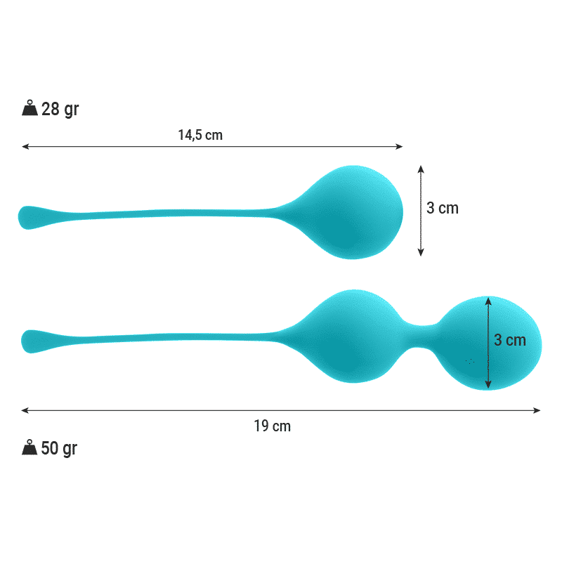 Pack de Bolas Kegel Intense Kendall con Diseño Elegante Pack de Bolas Kegel Intense Kendall con Diseño Elegante