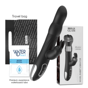 Brilly Glam - MOEBIUS RABBIT VIBRATOR WITH ROTATION & Watchme COMPATIBILITY
