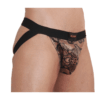 Burn - 002 Snake Jock Black Large