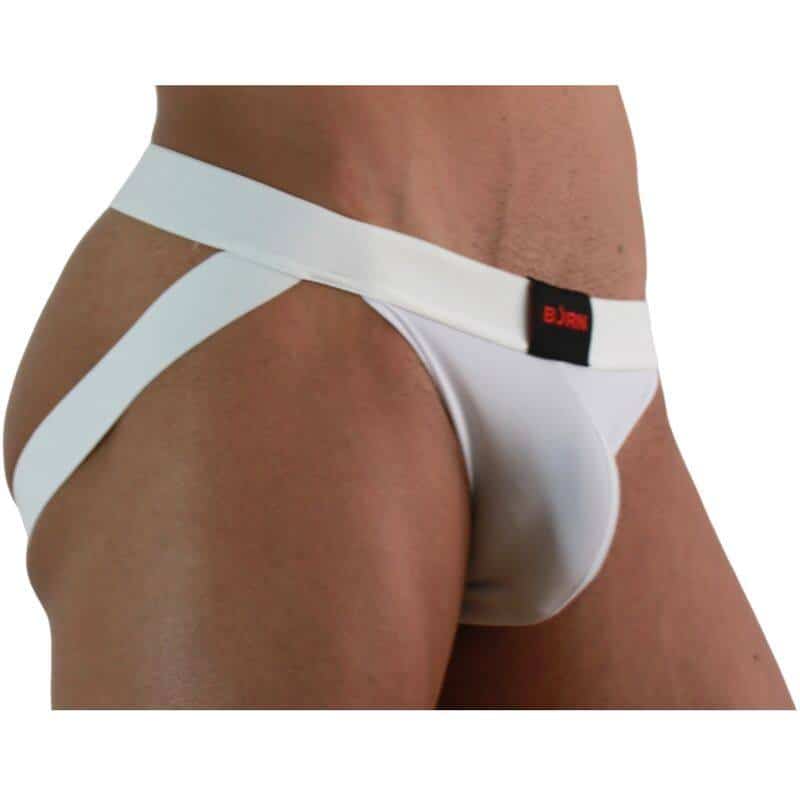 Burn 007 Jockstrap Lycra Branco Tamanho XL