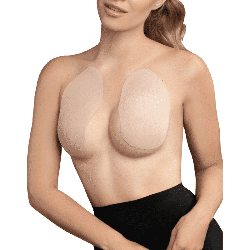 Bye Bra - Almofadas de Seios + 3 Pares Cetim Beige