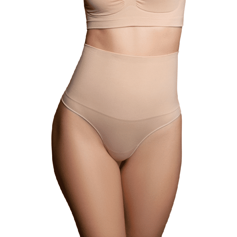 Bye Bra Seamless Beige Thong Girdle XXL Size Bye Bra Seamless Beige Thong Girdle XXL Size