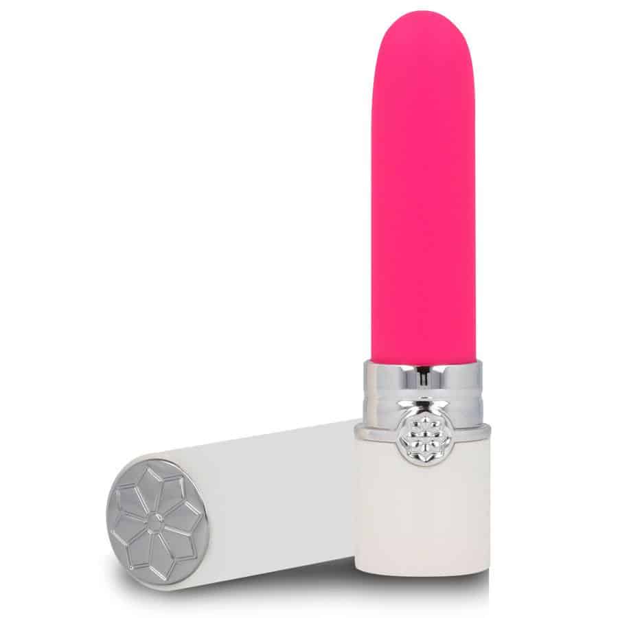 CLEO - VIBRATING LipsTICK IN WHITE & Pink DESIGN