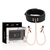 COLAR Fantasy Coquette Chic Desire COM CLIPES DE MAMILO EM NEOPRENE
