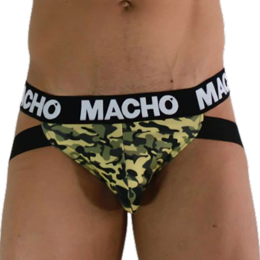 Macho MX28MV Green Military Jockstrap L