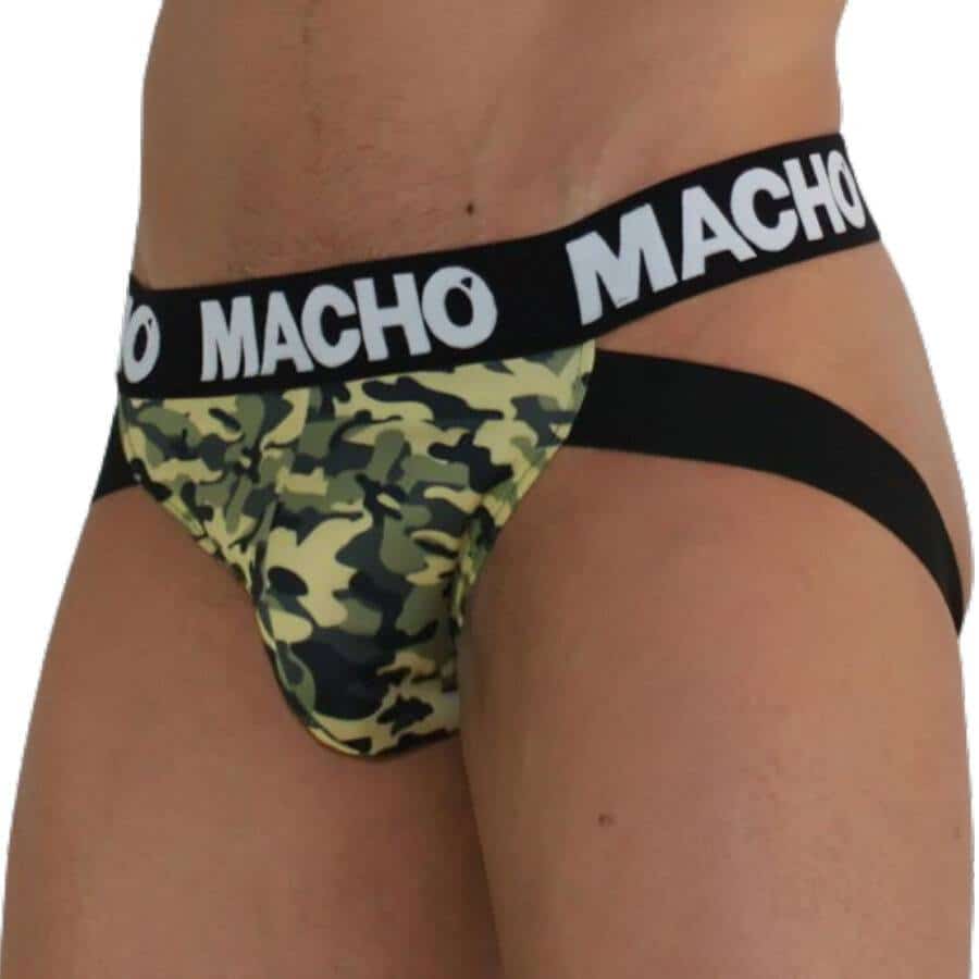 Macho MX28MV Green Military Jockstrap L Macho MX28MV Green Military Jockstrap L
