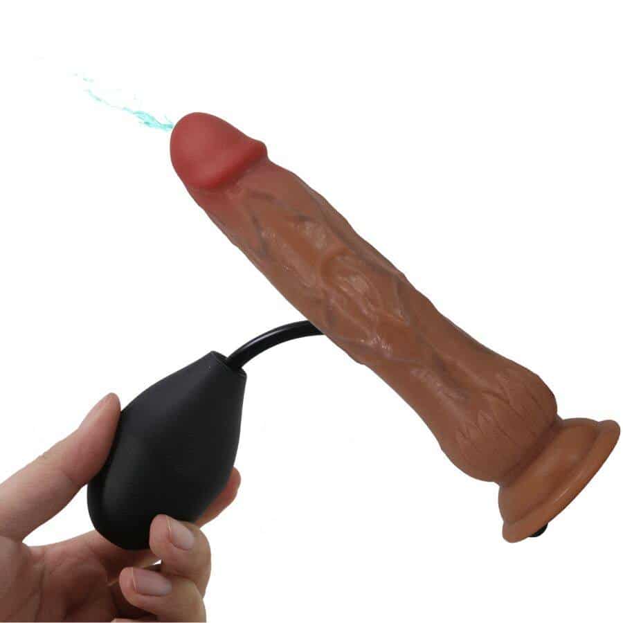Calças de arnês KYTON com dildo squirting 19cm Calças de arnês KYTON com dildo squirting 19cm