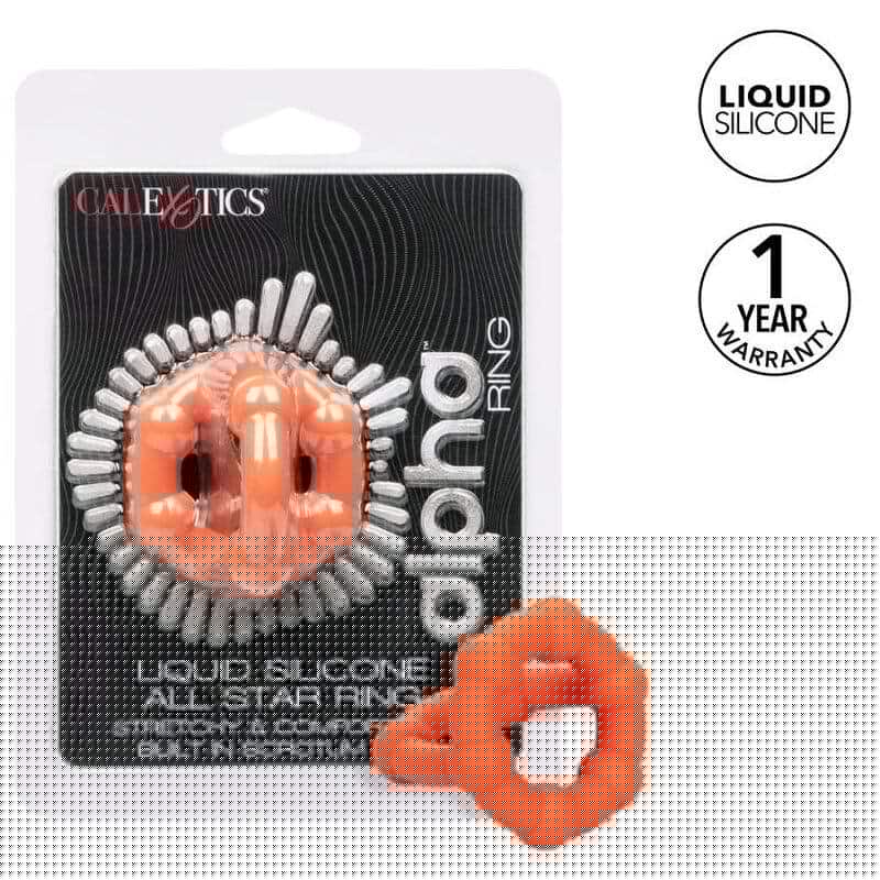 Calexotics - ORANGE ALPHA All STAR RING IN LIQUID SILICONE Calexotics - ORANGE ALPHA All STAR RING IN LIQUID SILICONE