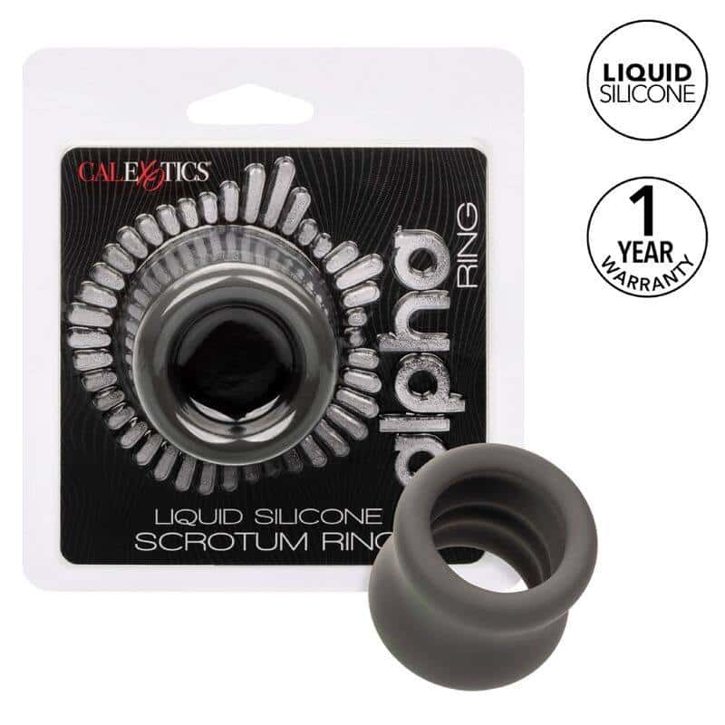 Calexotics - ALPHA Black SCROTUM ENHANCEMENT RING Calexotics - ALPHA Black SCROTUM ENHANCEMENT RING