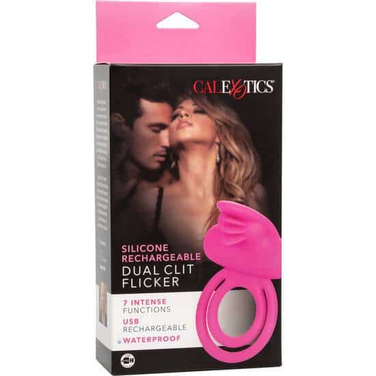 Calexotics - RECHARGEABLE DUAL CLIT STIMULATOR WITH VIBRATION Calexotics - RECHARGEABLE DUAL CLIT STIMULATOR WITH VIBRATION