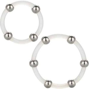 Calexotics Steel Bead Silicone Cock Ring