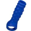 Calexotics - ADMIRAL BEADED LIQUID SILICONE PENIS SLEEVE IN BLUE