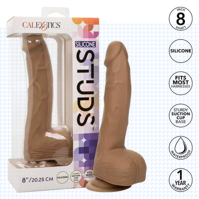 Calexotics Brown Silicone Studs for Intense Play Calexotics Brown Silicone Studs for Intense Play