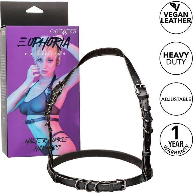 Calexotics Arnés Euphoria de Cuero Negro Calexotics Arnés Euphoria de Cuero Negro