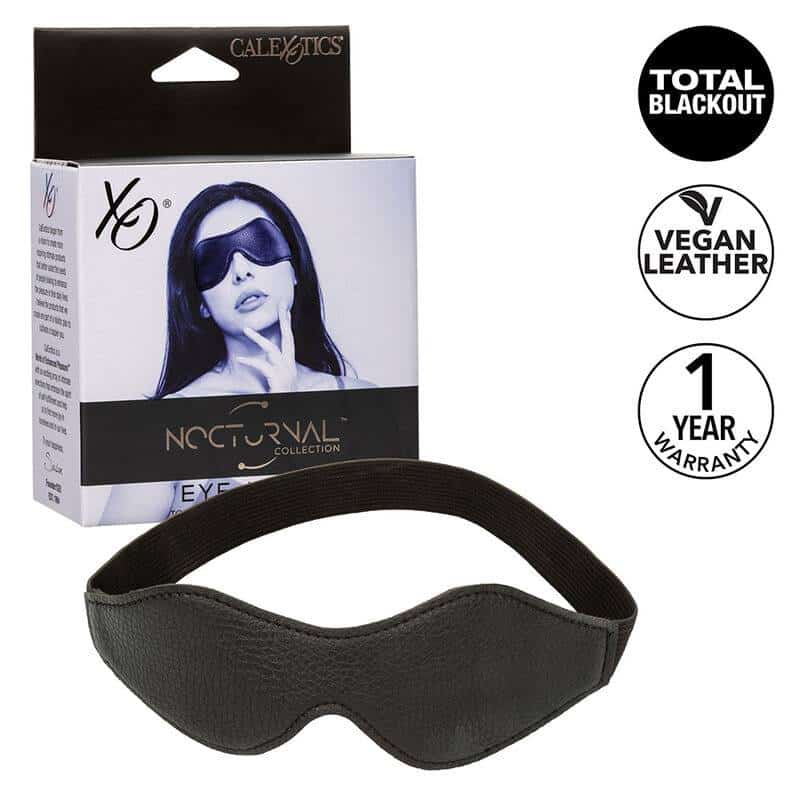 Calexotics Antifaz Nocturnal de Cuero y PVC Negro Calexotics Antifaz Nocturnal de Cuero y PVC Negro