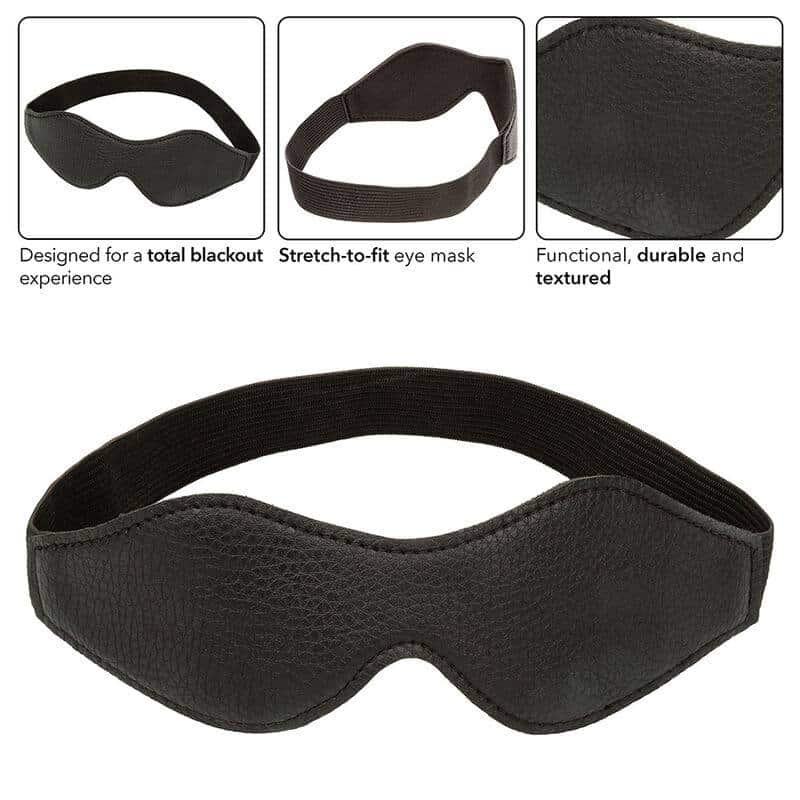 Calexotics Antifaz Nocturnal de Cuero y PVC Negro Calexotics Antifaz Nocturnal de Cuero y PVC Negro