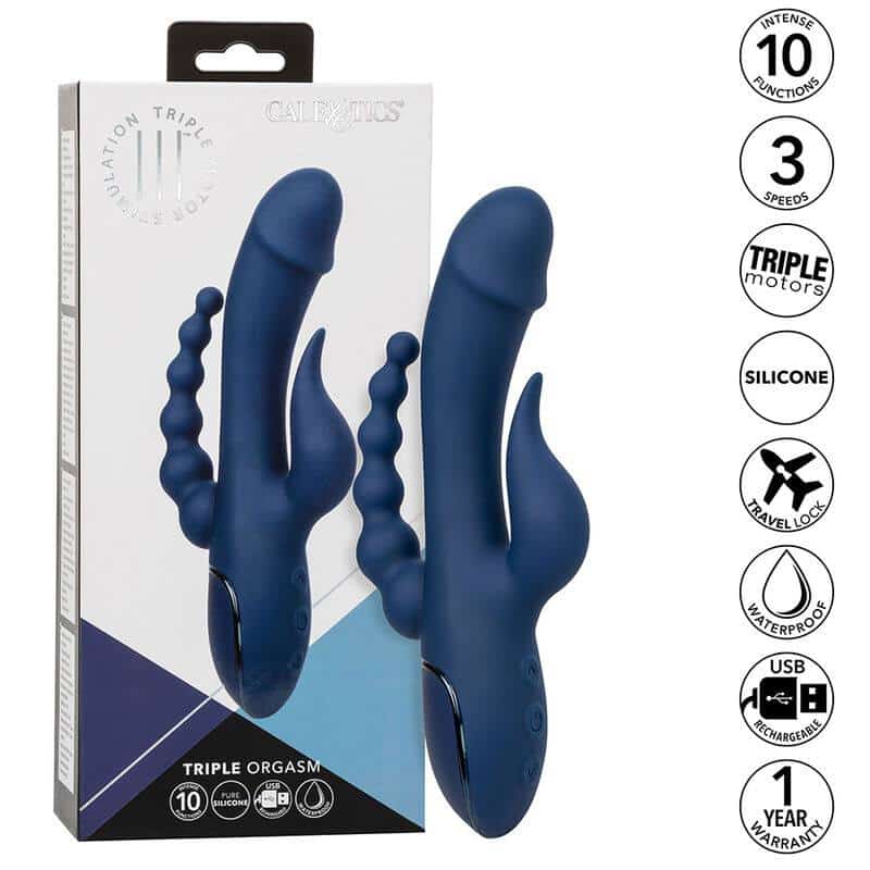 Calexotics Triple Orgasm Vibrator for Intense Stimulation Calexotics Triple Orgasm Vibrator for Intense Stimulation