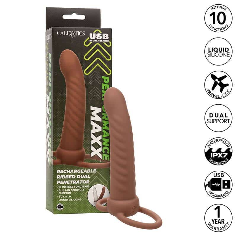 Calexotics Rechargeable Dual Penetrator 10 Speeds Calexotics Rechargeable Dual Penetrator 10 Speeds