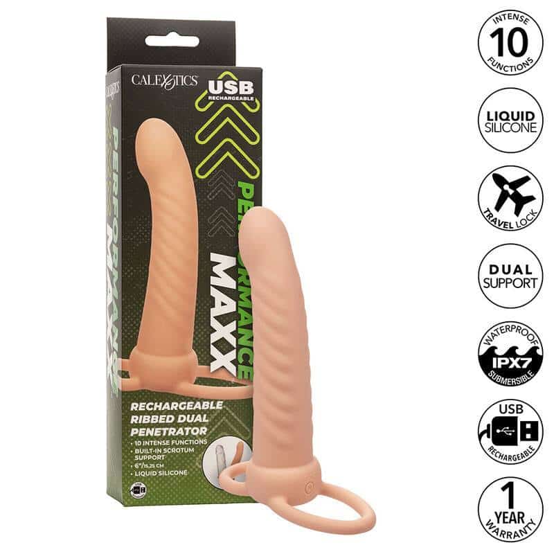 Calexotics Maxx Dual Penetrator with 10 Speeds Calexotics Maxx Dual Penetrator with 10 Speeds