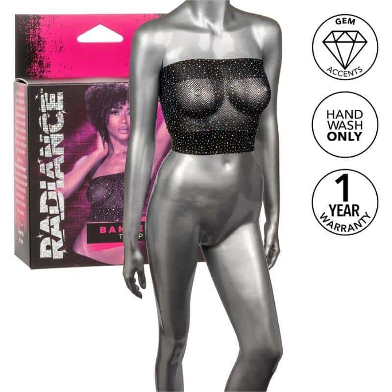 Calexotics Bandeau Bralette with Rhinestones
