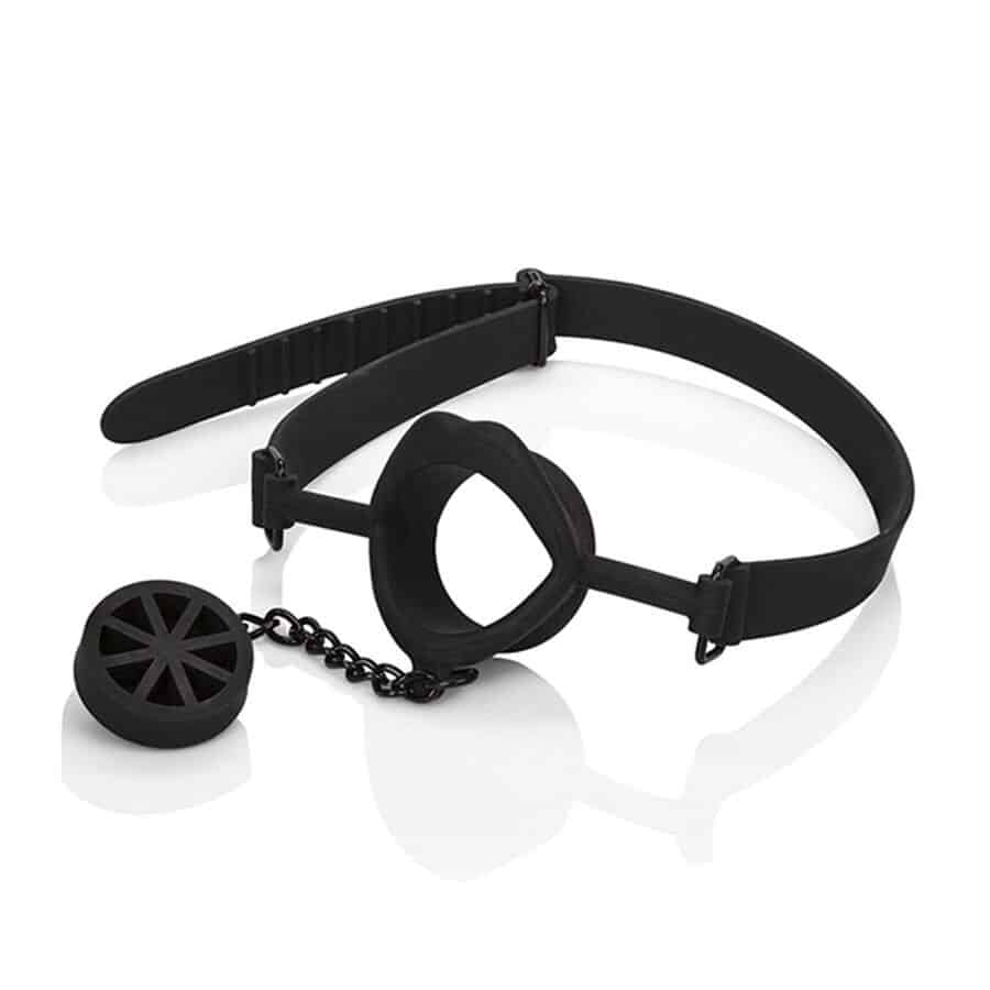 Calexotics Black Silicone Gag Scandal Plug