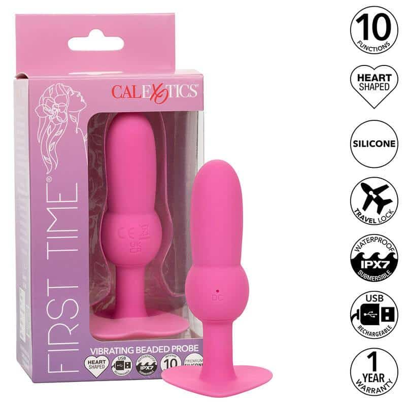 Calexotics Beaded Probe Anal Plug 10 Speeds