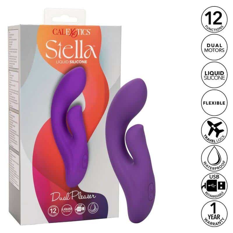Calexotics Dual Pleaser Stella Vibrator Calexotics Dual Pleaser Stella Vibrator