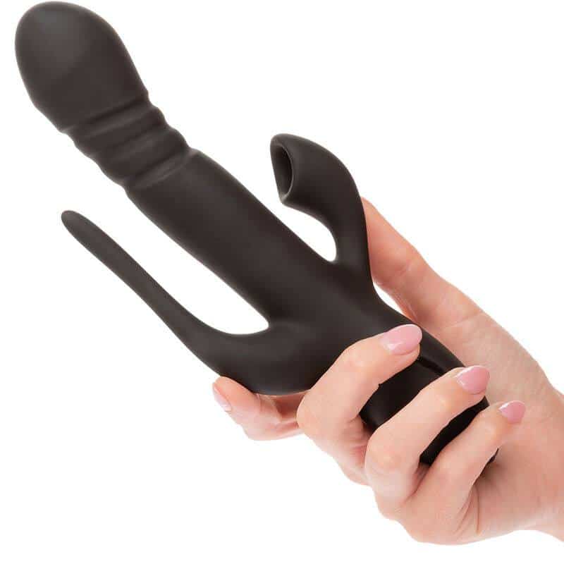 Vibrador Triple Euphoria Negro de Calexotics