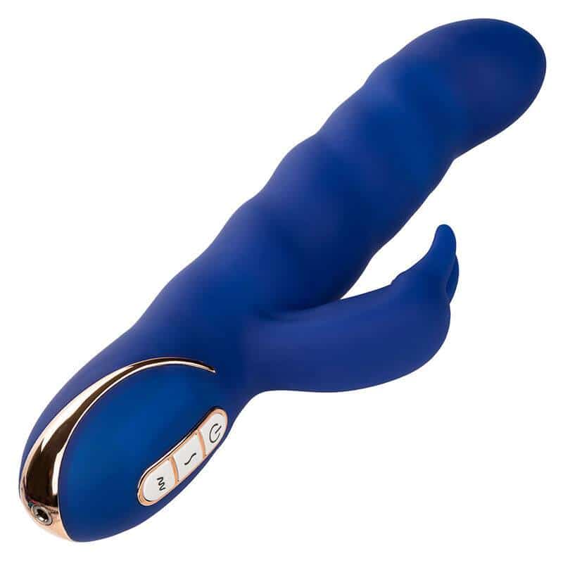 Calexotics - BLUE JACK RABBIT VIBRATOR WITH WAVE MOTION