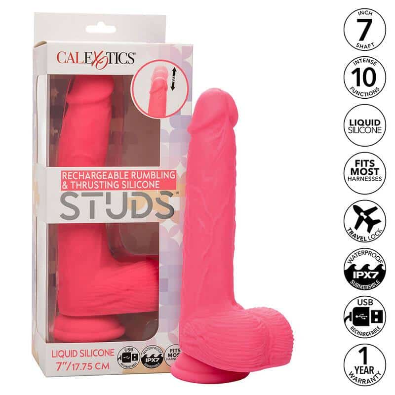 Calexotics Studs 7" Realistic Vibrator with 10 Speeds Calexotics Studs 7" Realistic Vibrator with 10 Speeds
