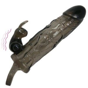 Brave Man Penis Sleeve with Rabbit Vibrator