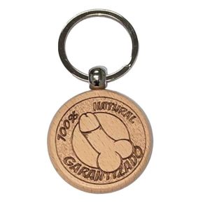 Wood Penis Keychain Diablo Picante Novelty