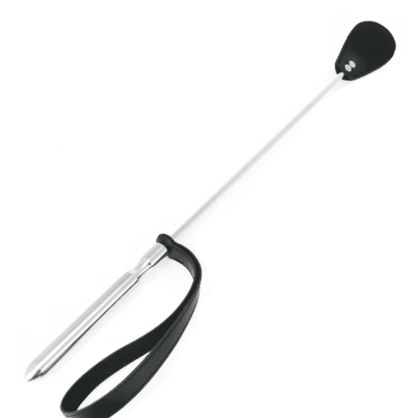 Metal Hard Whip with Leather Tip