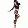 Chilirose CR 3654 Black Top & Leggings Set