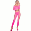 Chilirose - CR 3654 Pink LegGINGS AND TOP SET S/M