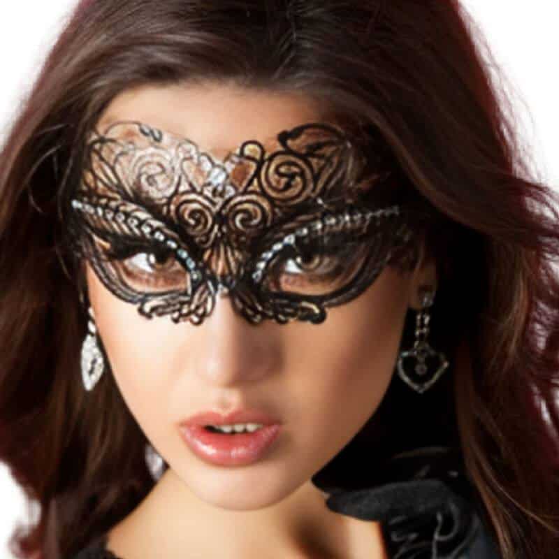 Chilirose Black Lace Mask CR 3706