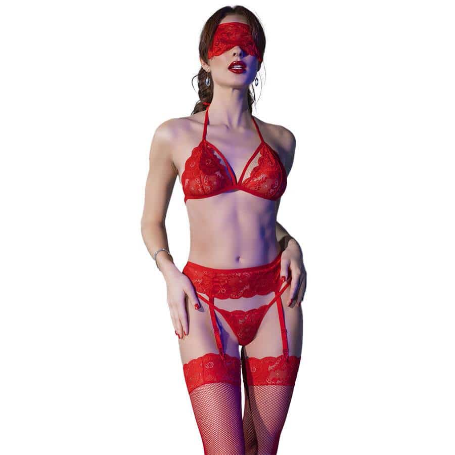 Chilirose CR 4467 Red 4-Piece Set S/M