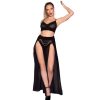 Chilirose CR 4672 Conjunto Top e Saia com Correntes