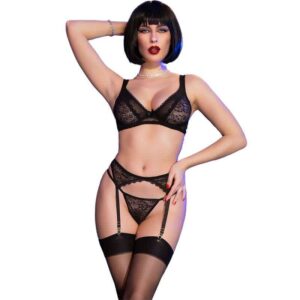 Chilirose CR 4692 Black Seduction Set