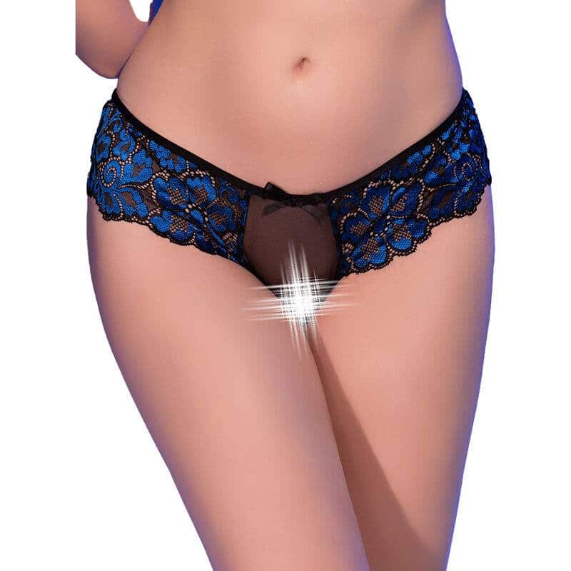 Chilirose CR 4712 - Cuecas Aberta Preto/Azul